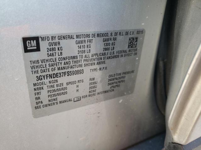 Photo 14 from auction – 2015 CADILLAC SRX PREMIU with VIN 3GYFNDE37FS590893