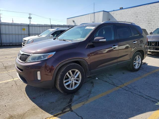 KIA SORENTO LX 2015 with VIN 5XYKT3A66FG622304 - Photo from auction
