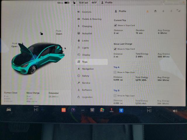 Photo 9 from auction – 2022 TESLA MODEL 3 with VIN 5YJ3E1EB6NF191043