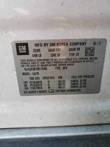 Photo 14 from auction – 2017 BUICK ENCORE PRE with VIN KL4CJESB7HB175362