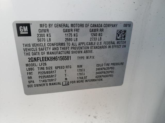 Photo 14 from auction – 2017 CHEVROLET EQUINOX LS with VIN 2GNFLEEK8H6156581