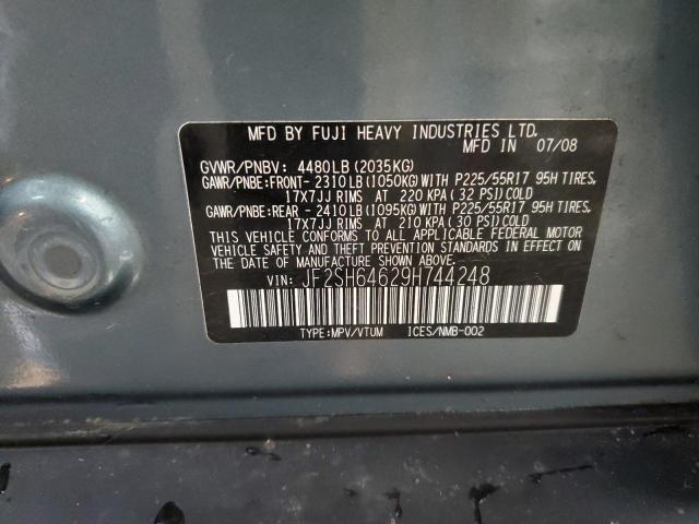 Photo 14 from auction – 2009 SUBARU FORESTER 2 with VIN JF2SH64629H744248