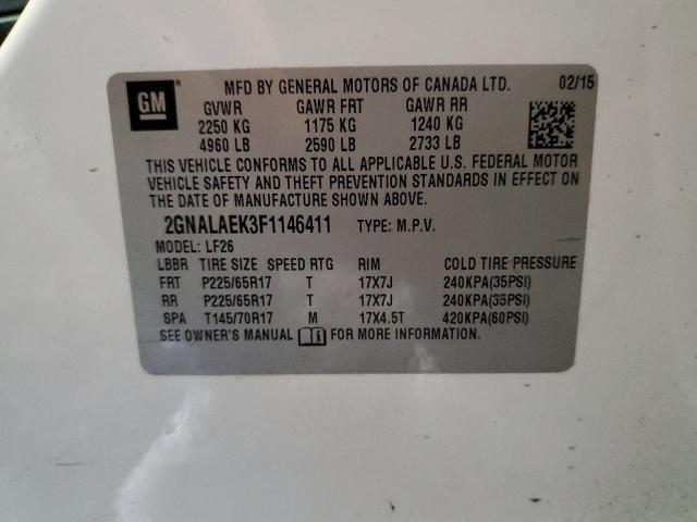 Photo 14 from auction – 2015 CHEVROLET EQUINOX LS with VIN 2GNALAEK3F1146411