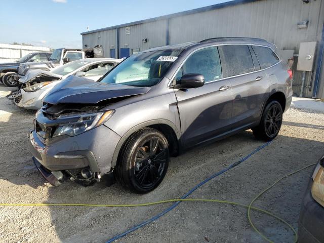 HONDA PILOT SE 2022 with VIN 5FNYF6H27NB063292 - Photo from auction