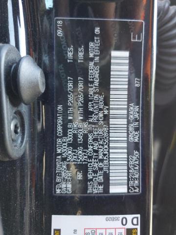Photo 14 from auction – 2019 TOYOTA 4RUNNER SR with VIN JTEBU5JR0K5628987