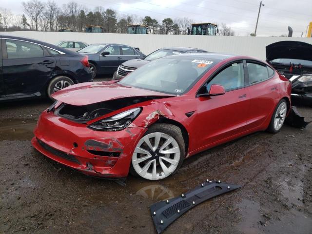 TESLA MODEL 3 2022 with VIN 5YJ3E1EA9NF188905 - Photo from auction