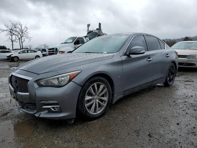 INFINITI Q50 BASE 2014 with VIN JN1BV7AP8EM689433 - Photo from auction