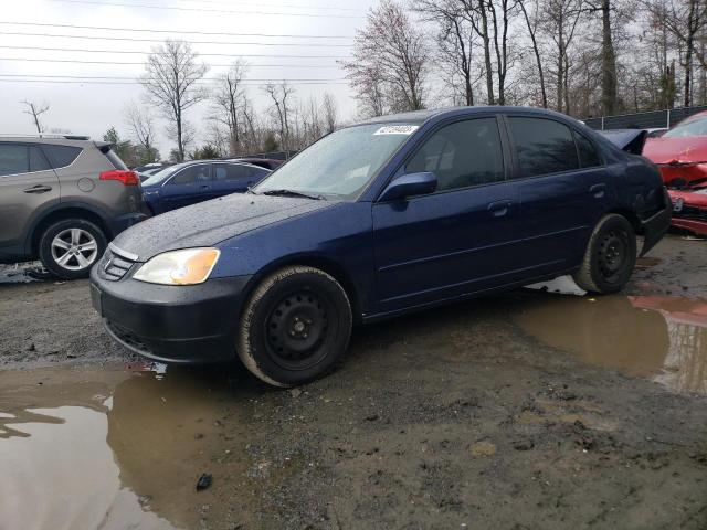 HONDA CIVIC EX 2001 with VIN 2HGES26701H549938 - Photo from auction