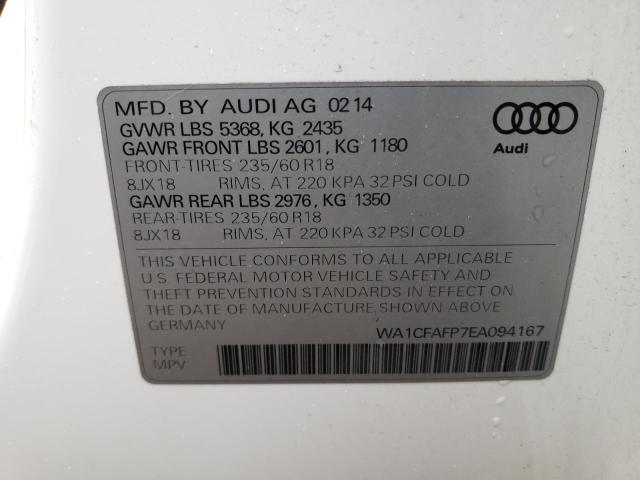 Photo 14 from auction – 2014 AUDI Q5 PREMIUM with VIN WA1CFAFP7EA094167