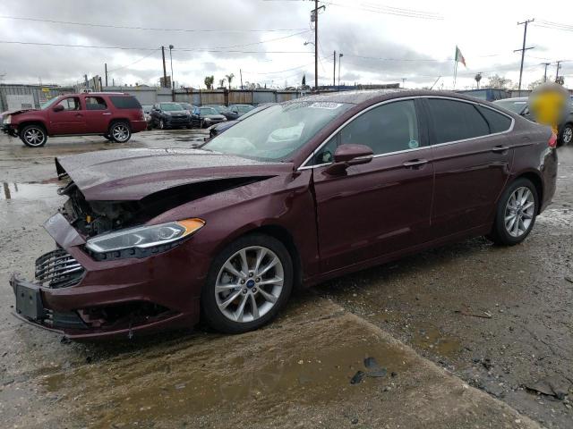 FORD FUSION SE 2017 with VIN 3FA6P0HD9HR195398 - Photo from auction