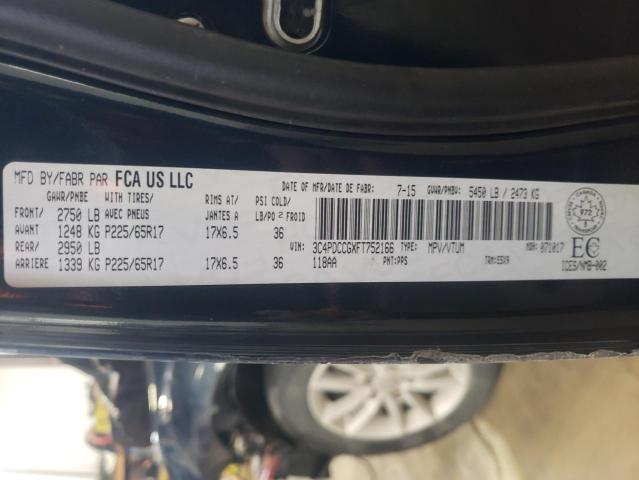 Photo 14 from auction – 2015 DODGE JOURNEY SX with VIN 3C4PDCCGXFT752166