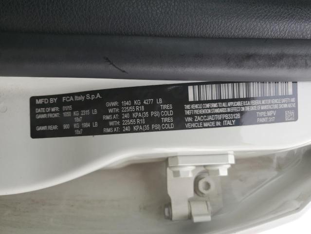 Photo 14 from auction – 2015 JEEP RENEGADE L with VIN ZACCJADT6FPB33126