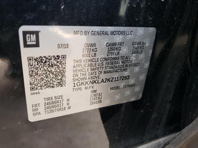 Photo 14 from auction – 2019 GMC ACADIA SLE with VIN 1GKKNKLA2KZ117253