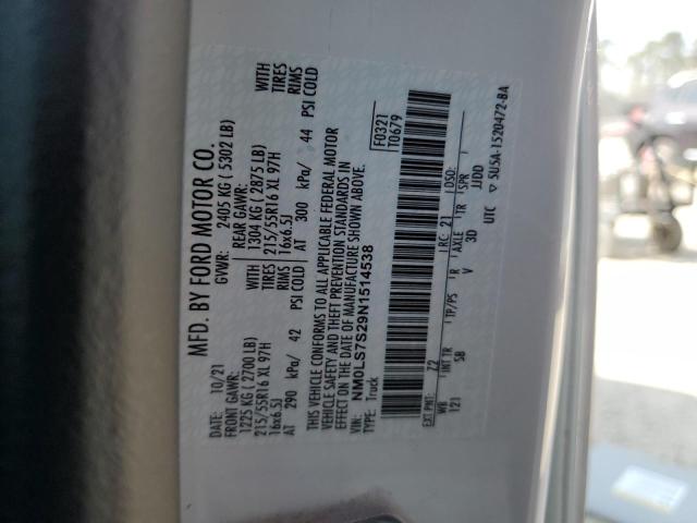 Photo 14 from auction – 2022 FORD TRANSIT CO with VIN NM0LS7S29N1514538