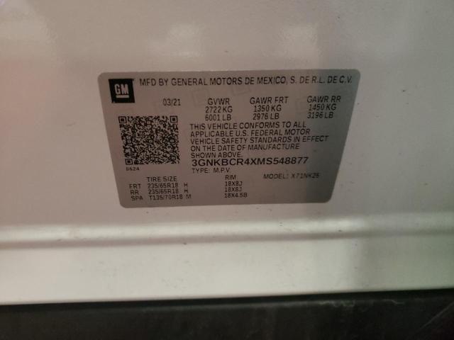 Photo 14 from auction – 2021 CHEVROLET BLAZER 2LT with VIN 3GNKBCR4XMS548877