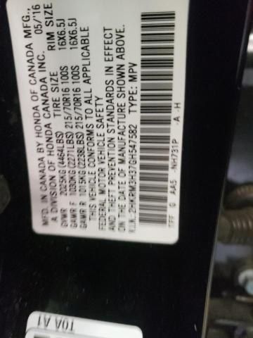 Photo 14 from auction – 2016 HONDA CR-V LX with VIN 2HKRM3H37GH547582