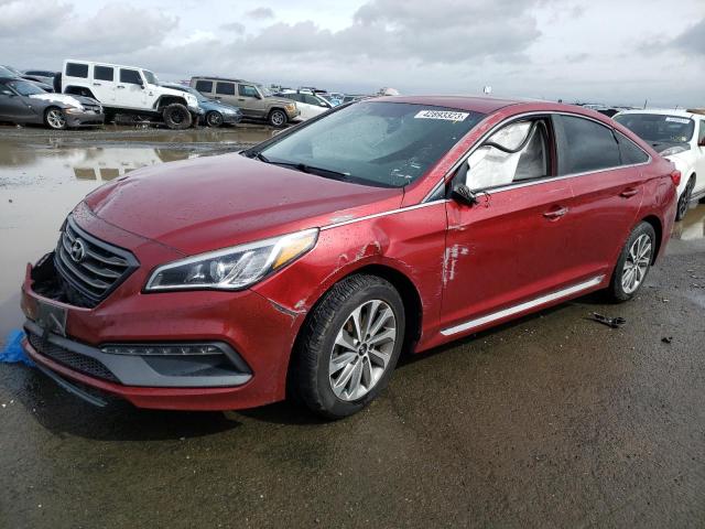 HYUNDAI SONATA SPO 2016 with VIN 5NPE34AF4GH331393 - Photo from auction