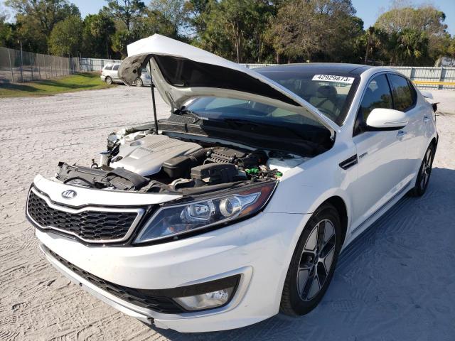KIA OPTIMA HYB 2013 with VIN KNAGM4AD9D5058156 - Photo from auction