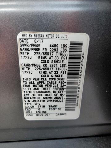 Photo 14 from auction – 2017 NISSAN ROGUE S with VIN JN8AT2MT2HW408329