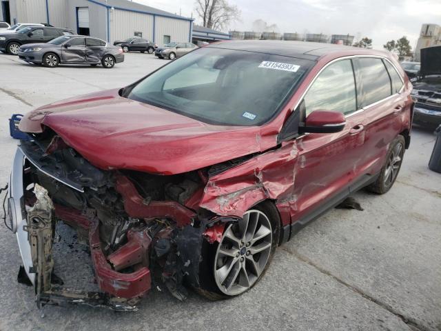 FORD EDGE TITAN 2017 with VIN 2FMPK3K82HBB03889 - Photo from auction