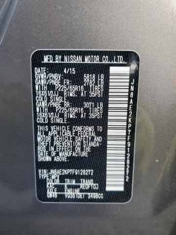 Photo 14 from auction – 2015 NISSAN QUEST S with VIN JN8AE2KP7F9128272
