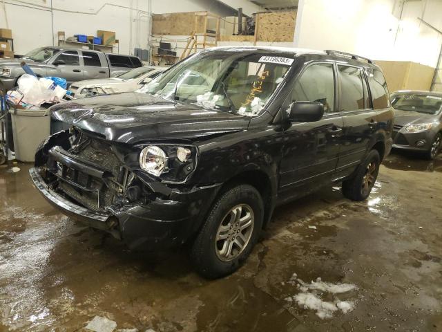 HONDA PILOT EXL 2004 with VIN 5FNYF18524B004243 - Photo from auction