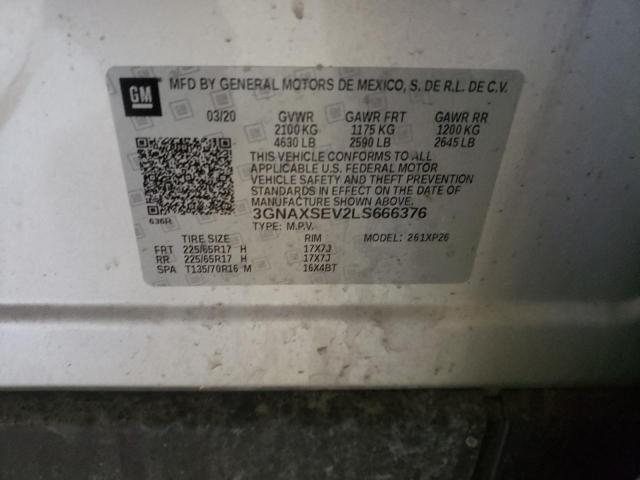 Photo 14 from auction – 2020 CHEVROLET EQUINOX LS with VIN 3GNAXSEV2LS666376