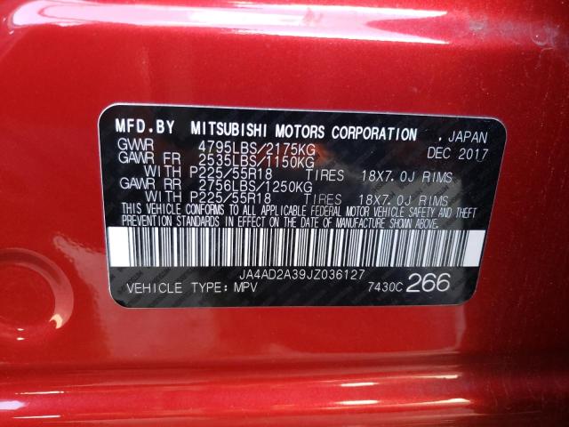 Photo 14 from auction – 2018 MITSUBISHI OUTLANDER with VIN JA4AD2A39JZ036127