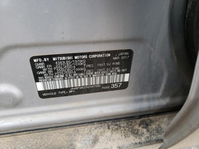 Photo 14 from auction – 2017 MITSUBISHI OUTLANDER with VIN JA4AP3AU7HZ047580