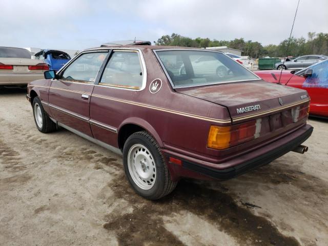 Photo 2 from auction – 1984 MASERATI BITURBO with VIN ZAMAL1104EB319831