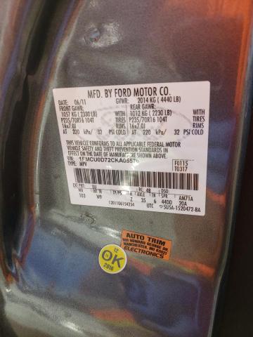 Photo 14 from auction – 2012 FORD ESCAPE XLT with VIN 1FMCU0D72CKA05570