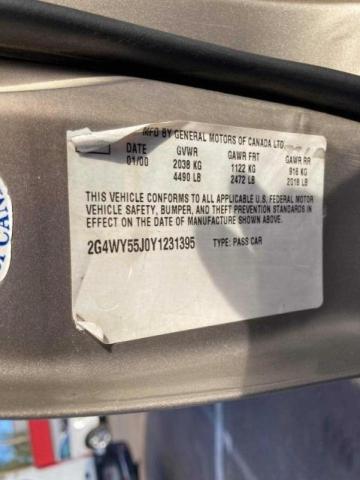 Photo 10 from auction – 2000 BUICK CENTURY LI with VIN 2G4WY55J0Y1231395