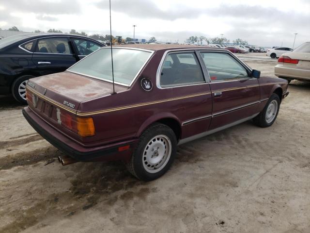 Photo 3 from auction – 1984 MASERATI BITURBO with VIN ZAMAL1104EB319831