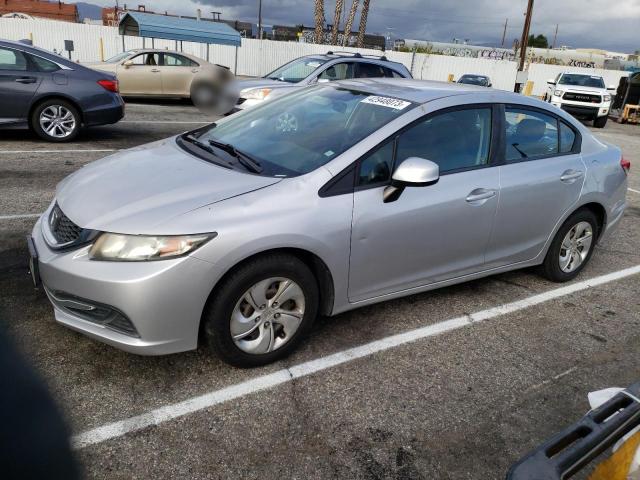HONDA CIVIC LX 2013 with VIN 19XFB2F56DE264551 - Photo from auction