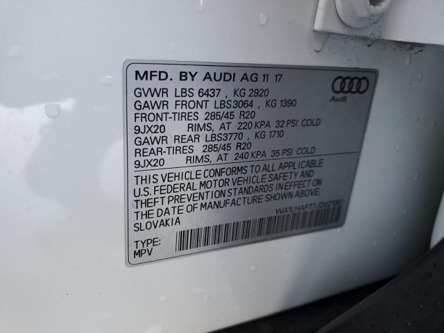 Photo 14 from auction – 2018 AUDI Q7 PREMIUM with VIN WA1LHAF77JD021061