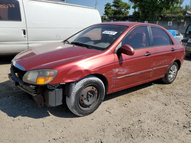 KIA SPECTRA EX 2009 with VIN KNAFE221295627132 - Photo from auction