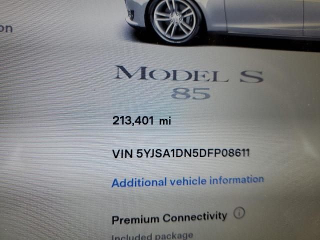Photo 9 from auction – 2013 TESLA MODEL S with VIN 5YJSA1DN5DFP08611