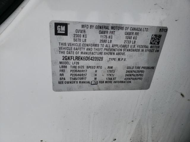 Photo 14 from auction – 2013 GMC TERRAIN SL with VIN 2GKFLREK6D6420928