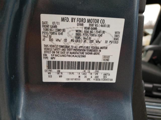 صورة رقم 14 من المزاد - 2012 FORD ESCAPE XLT مع VIN 1FMCU9D78CKA32390