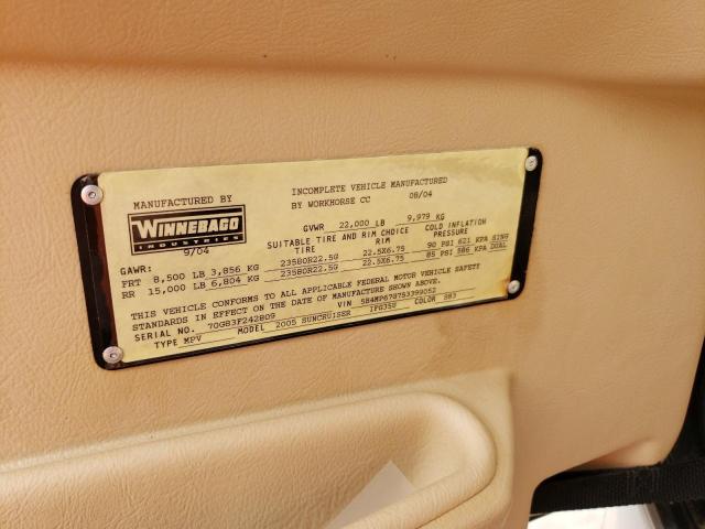 Photo 10 from auction – 2005 WINNEBAGO SUNCRUISER with VIN 5B4MP67G753399052