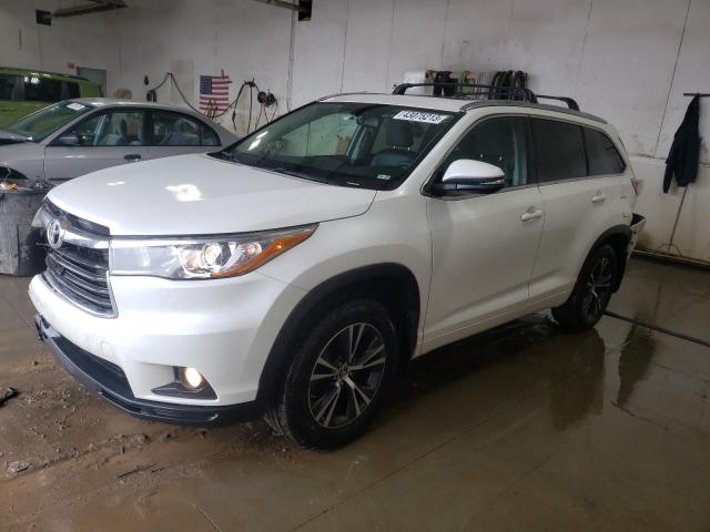 TOYOTA HIGHLANDER 2016 مع رقم تعريف المركبة 5TDJKRFH3GS239212 - صورة من المزاد