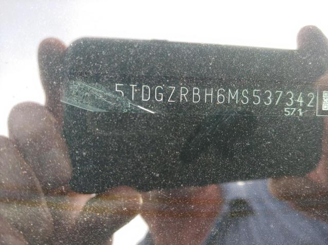 Photo 10 from auction – 2021 TOYOTA HIGHLANDER with VIN 5TDGZRBH6MS537342