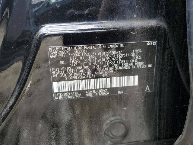 Photo 14 from auction – 2013 TOYOTA RAV4 XLE with VIN 2T3RFREV6DW031513