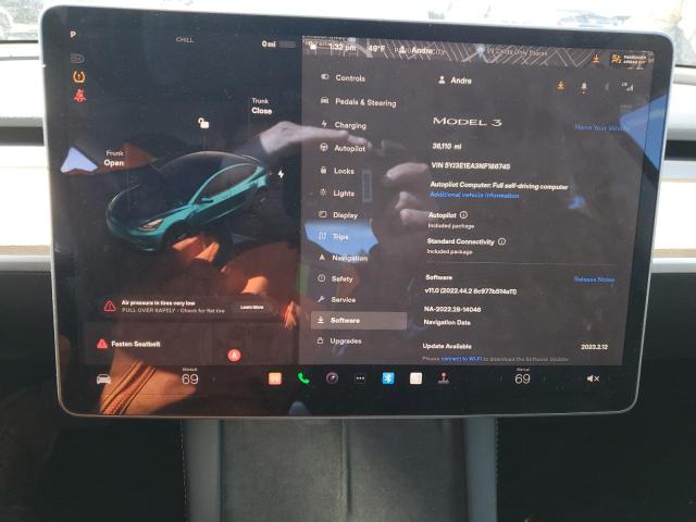 Photo 9 from auction – 2022 TESLA MODEL 3 with VIN 5YJ3E1EA3NF186745