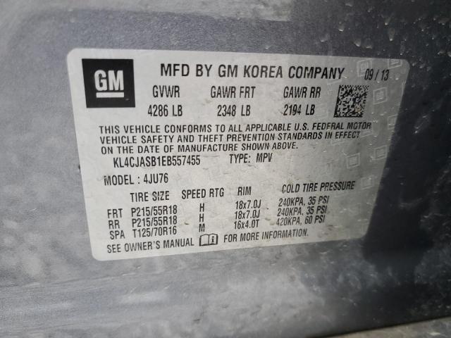 Photo 14 from auction – 2014 BUICK ENCORE with VIN KL4CJASB1EB557455