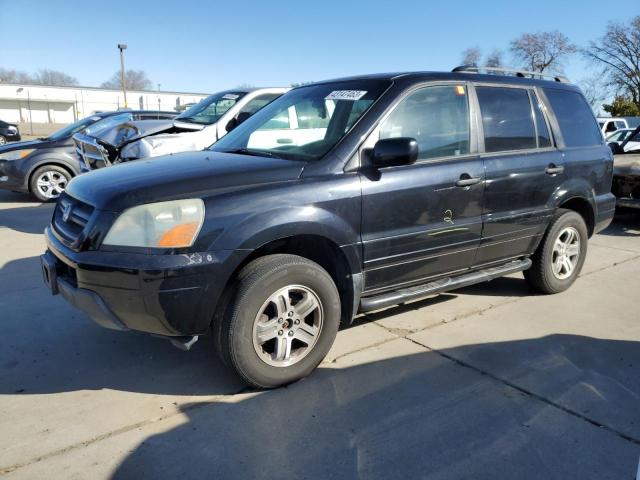 HONDA PILOT EX 2004 with VIN 2HKYF18444H589044 - Photo from auction