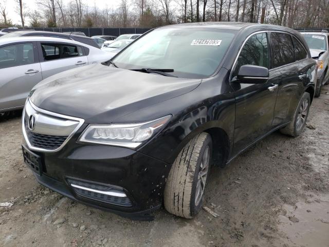 ACURA MDX TECHNO 2014 with VIN 5FRYD4H46EB048681 - Photo from auction