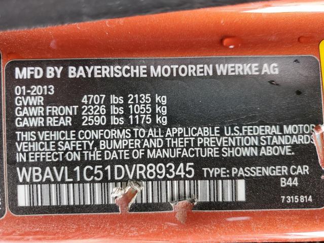 Photo 14 from auction – 2013 BMW X1 XDRIVE2 with VIN WBAVL1C51DVR89345