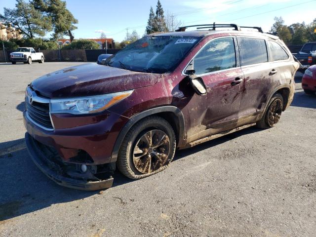 TOYOTA HIGHLANDER 2016 with VIN 5TDKKRFH4GS123232 - Photo from auction
