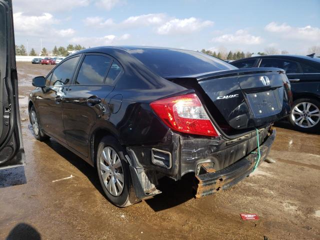 Photo 2 from auction – 2012 HONDA CIVIC LX with VIN 19XFB2F56CE033213